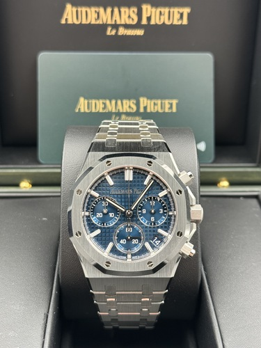 Royal Oak Chronograph Silver/Blue 26240ST
