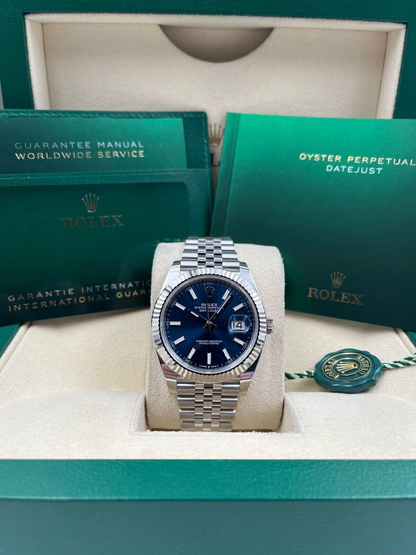 Datejust 126234 Silver/Blue