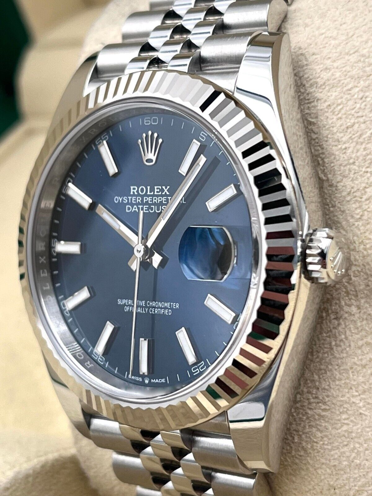 Datejust 126234 Silver/Blue
