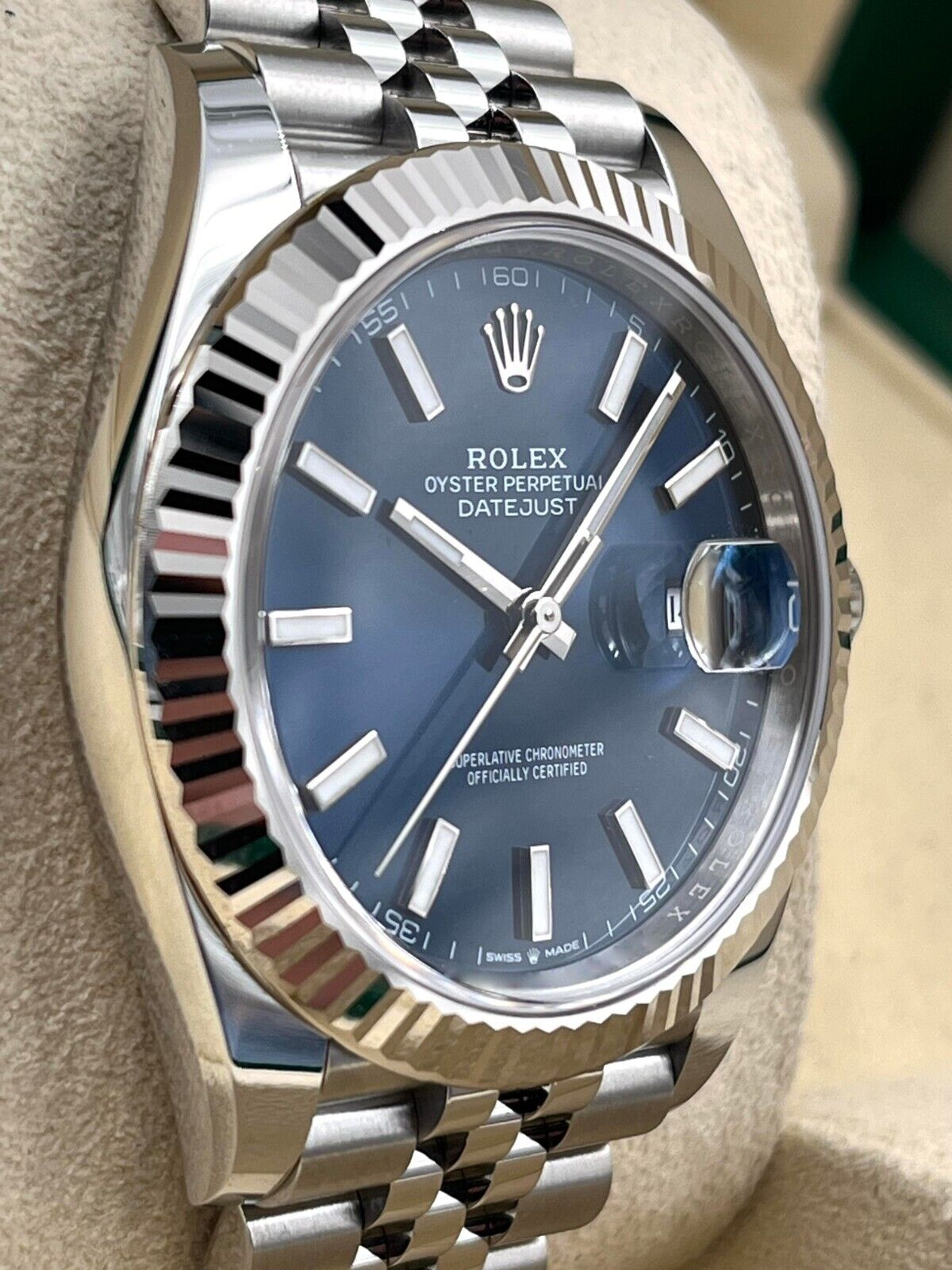 Datejust 126234 Silver/Blue