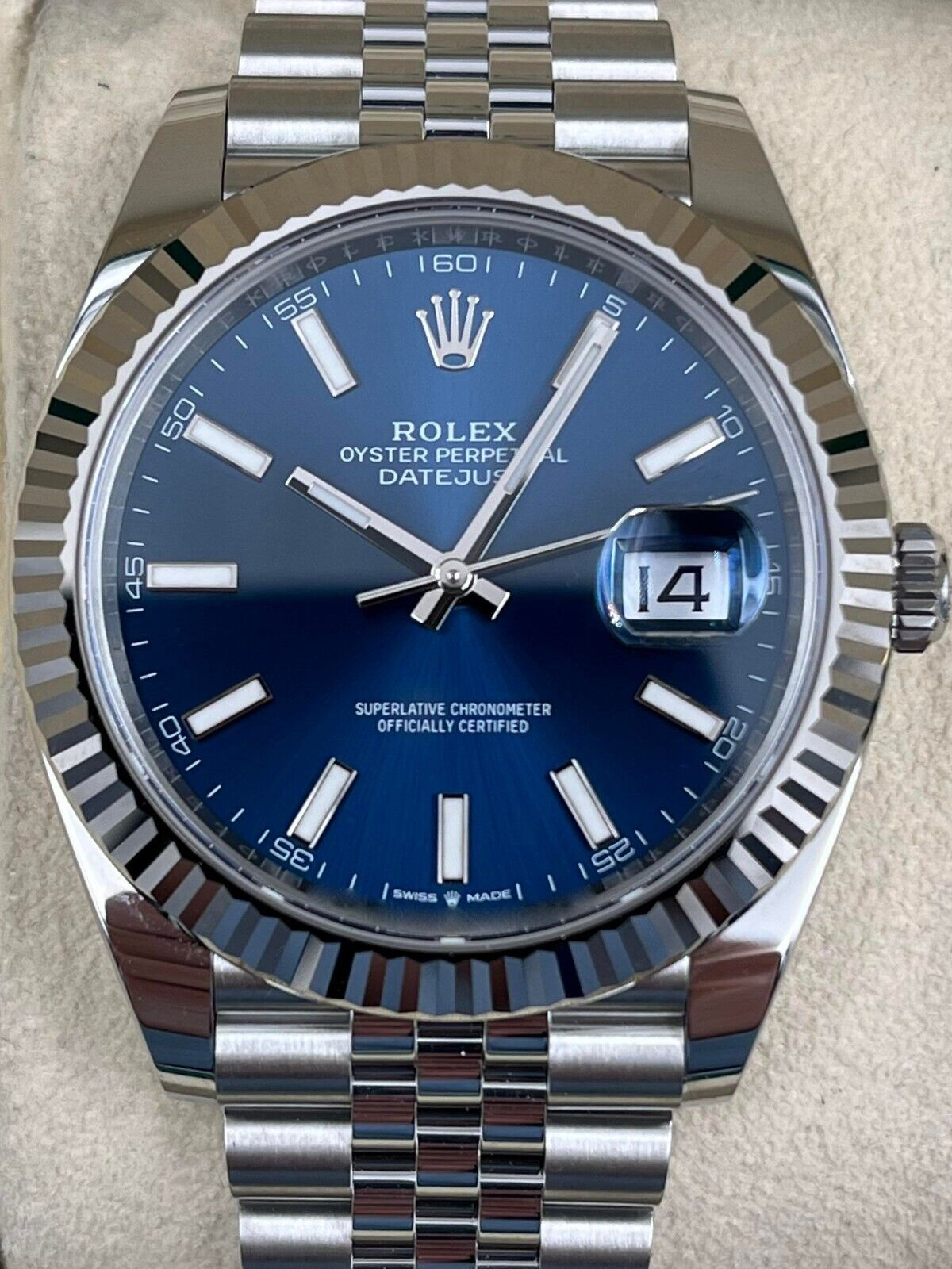 Datejust 126234 Silver/Blue
