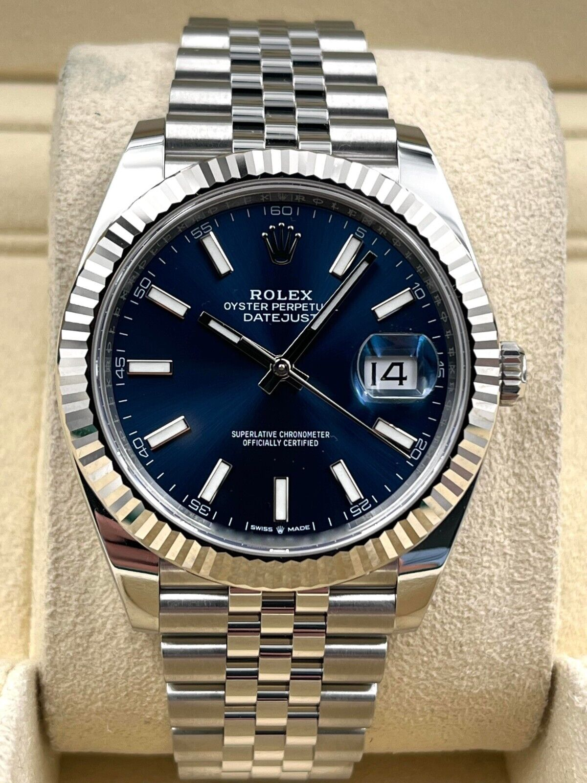 Datejust 126234 Silver/Blue