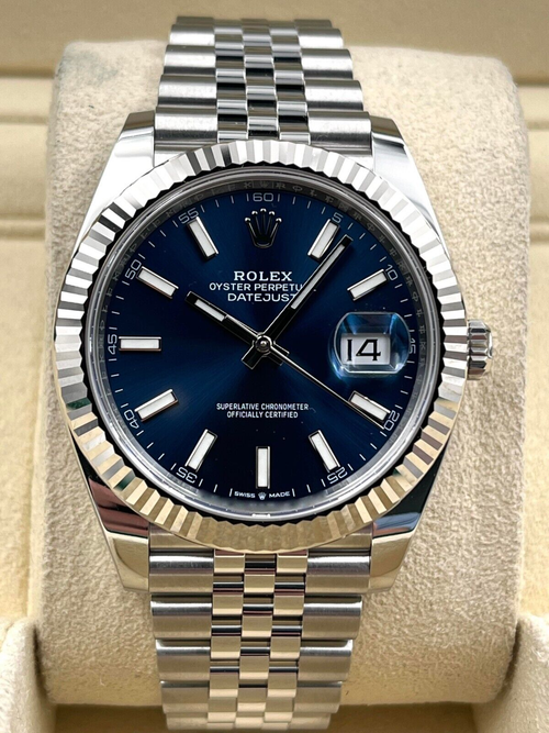 Datejust 126234 Silver/Blue