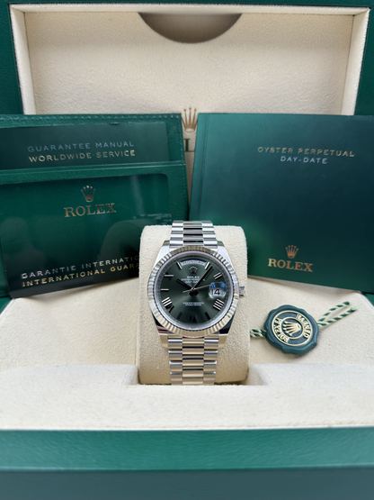 Day-Date 228239 Silver/Ombre