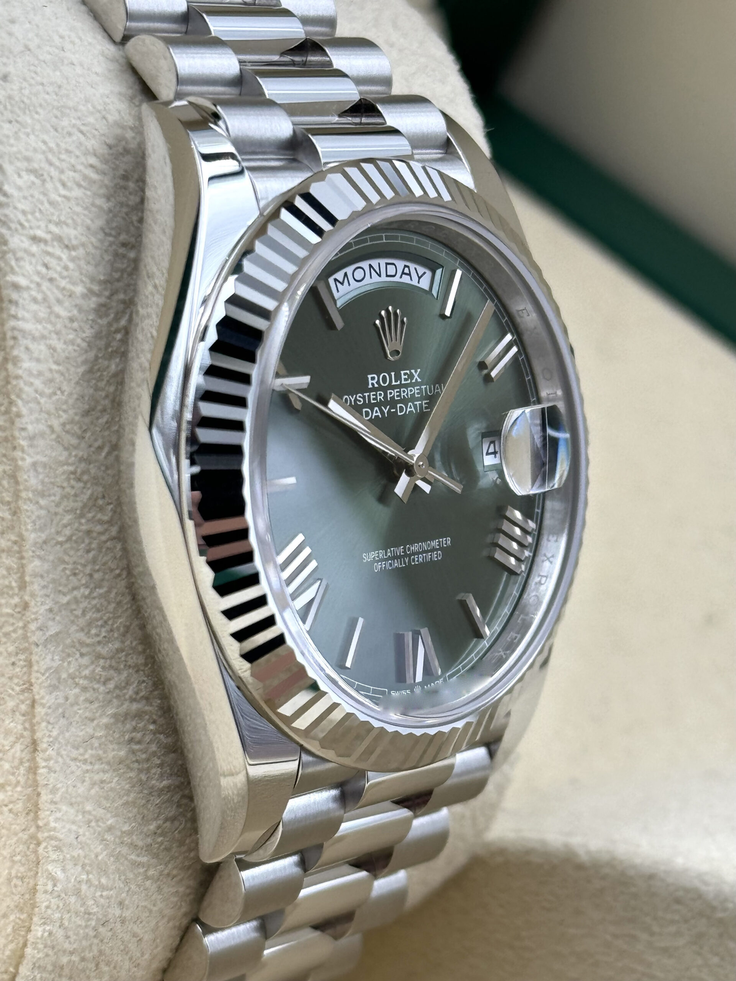 Day-Date 228239 Silver/Ombre
