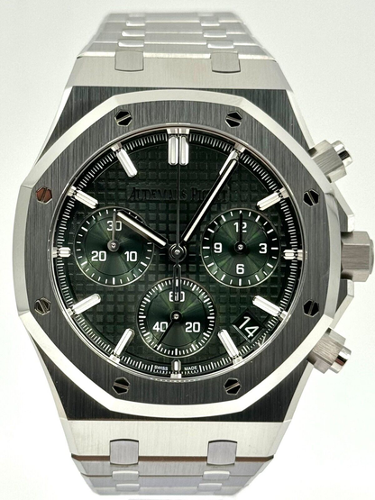Royal Oak Chronograph Silver/Khaki 26240ST