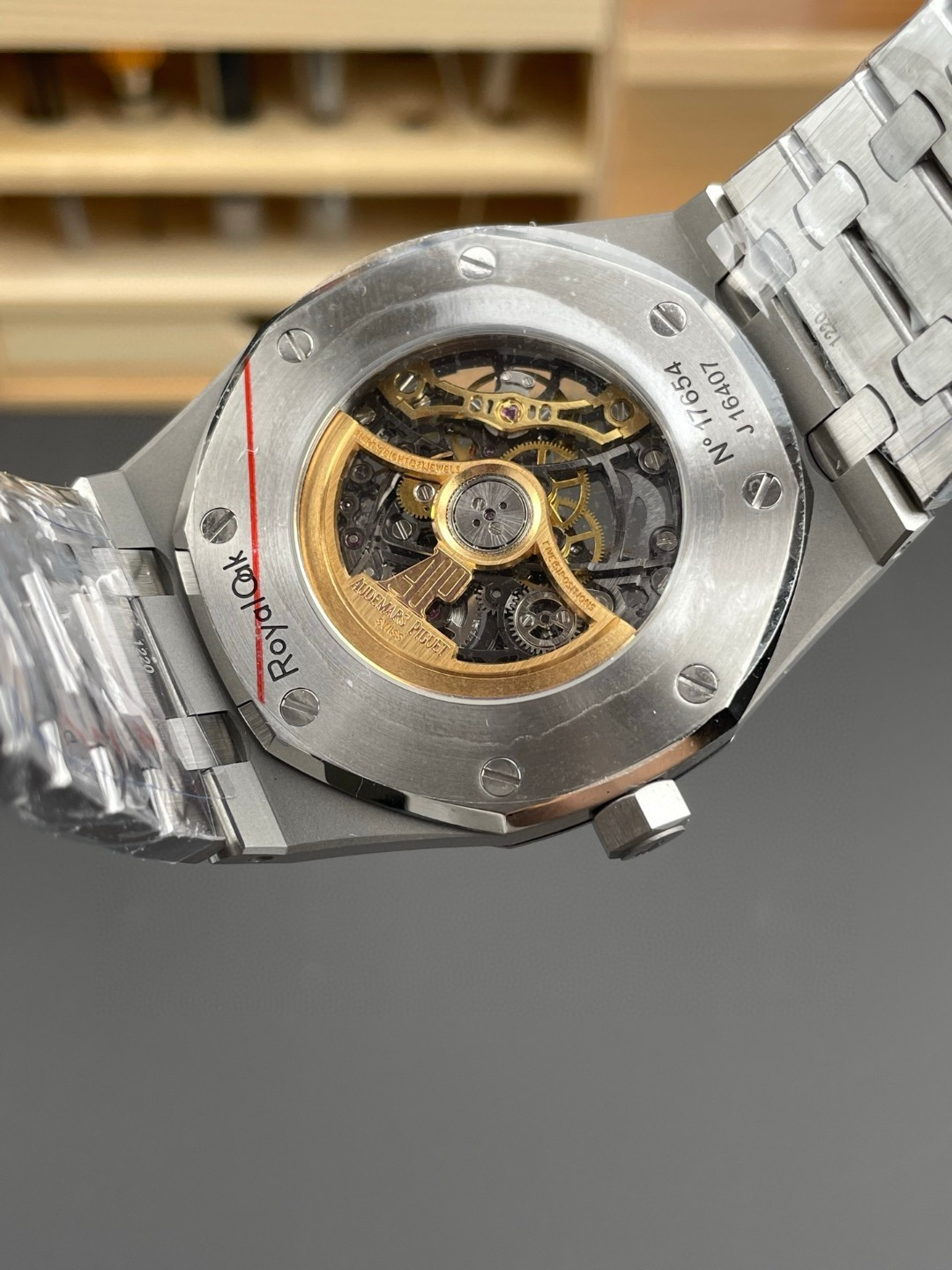 Royal Oak Skeleton Silver/Black 15407ST
