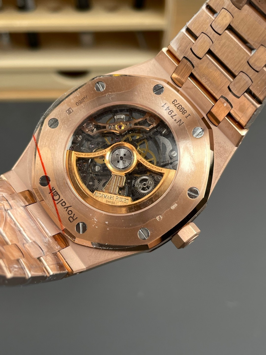 Royal Oak Skeleton Rose/Black 15407OR