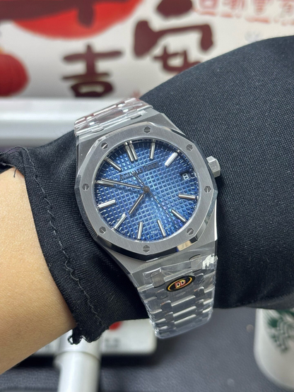 Royal Oak Silver/Blue 15510ST